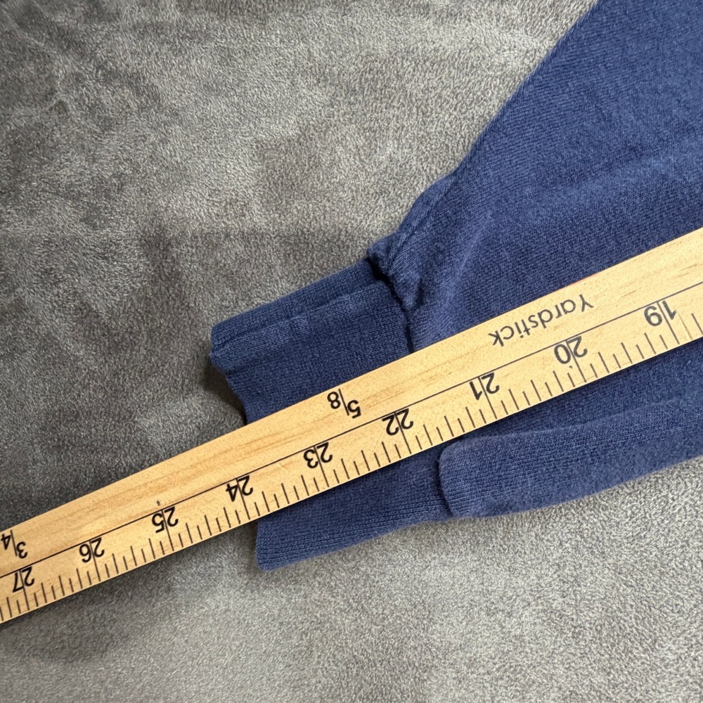 Vtg 90s Rawlings Mock Neck Shirt Mens XL Navy Blue Long Sleeve Baseball 23 USA - Picture 9 of 9